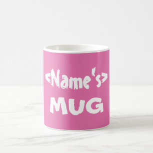 Caneca De Café Rosa personalizado