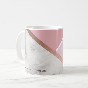 Caneca De Café Rosa personalizado, Dourado Mangueira de Cobre