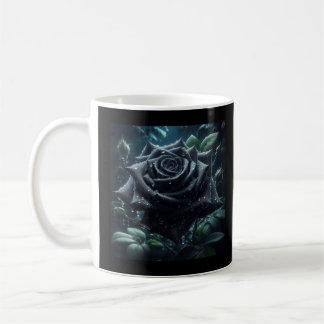 Caneca De Café Rosa preto floral