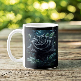 Caneca De Café Rosa preto floral