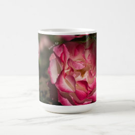 Caneca De Café Rosa Rosa Rosa e Branco