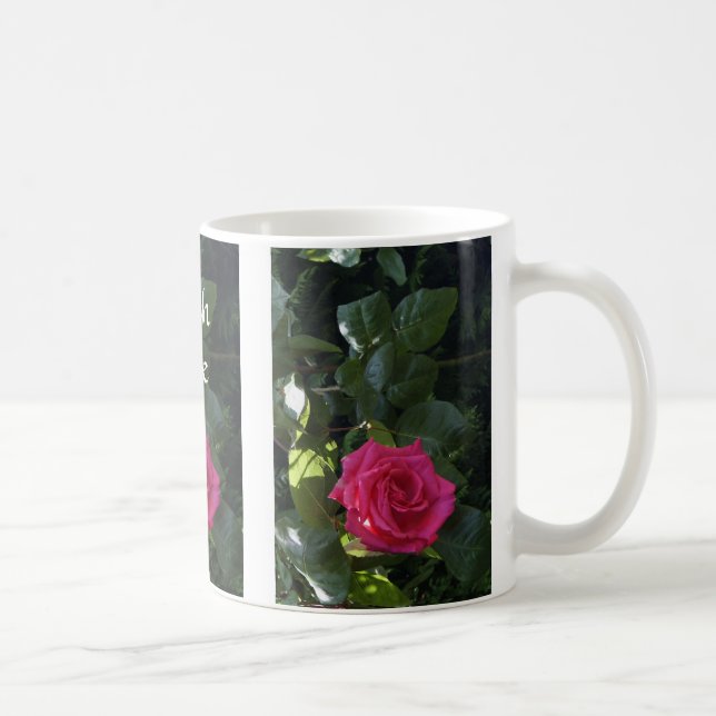 Caneca De Café Rosa Rosa Rosa Mug (Direita)