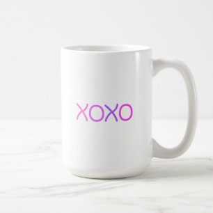 Caneca De Café Rosa, roxo e lavanda Xoxo adorável