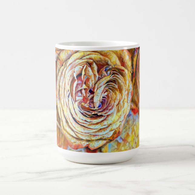 Caneca de Café Rosa Sol Nascente (Centro)