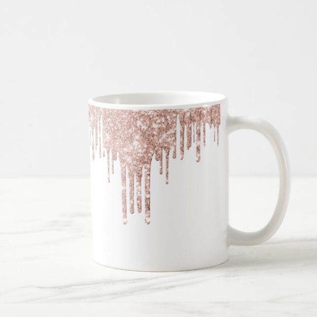 Caneca De Café Rosa Sparkle (Direita)