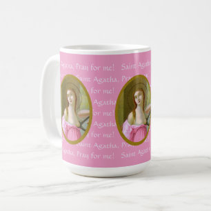 Caneca de Café Rosa St. Agatha (M 003) 450ml