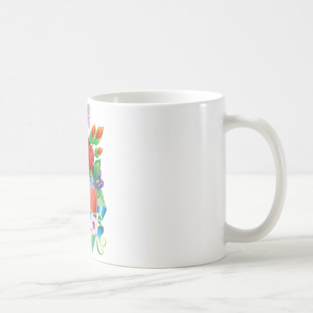 Caneca De Café Rosa Tatto Hearts (Direita)