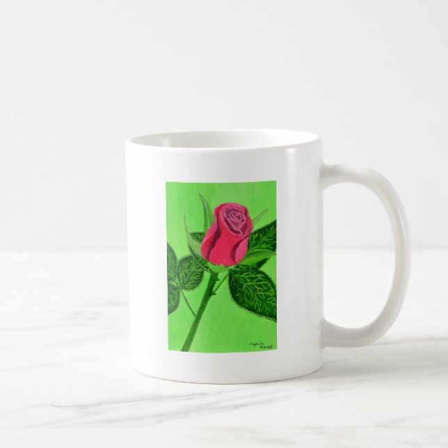 Caneca De Café Rosa vermelha (Direita)