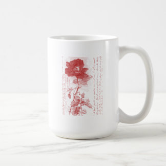 Caneca De Café Rosa Vermelha