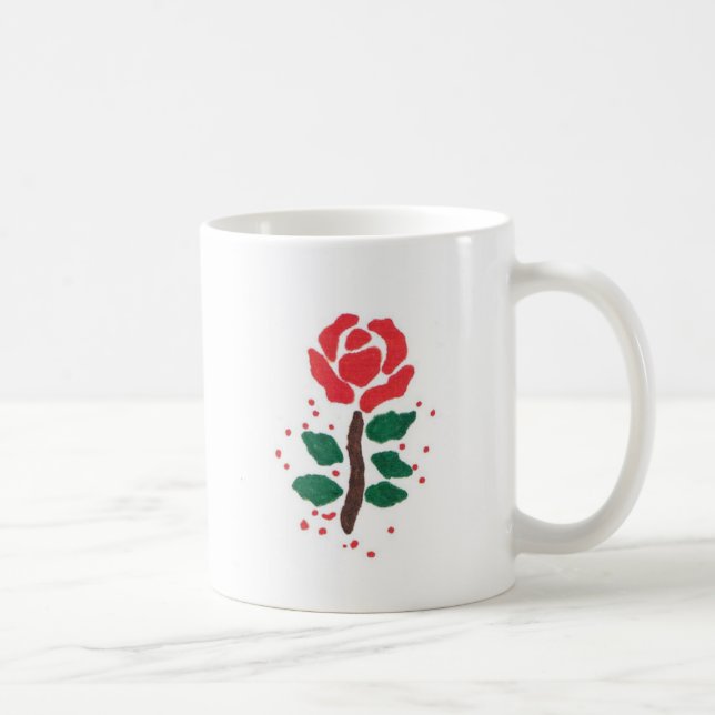 CANECA DE CAFÉ ROSA VERMELHA DE 11 OZ MUG (Direita)