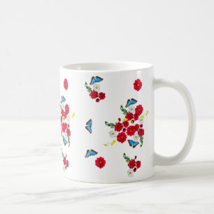 Caneca De Café "Rosa vermelha Elegante"