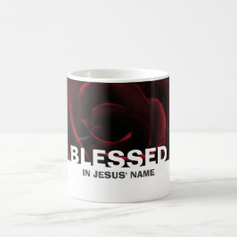 Caneca De Café Rosa vermelha Floral Personalizada BESSETA