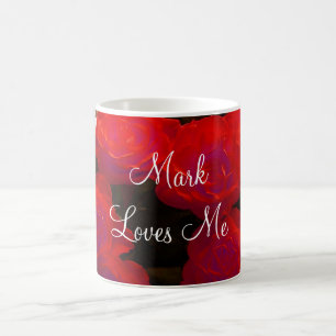 Caneca De Café Rosa vermelha I Mug - Personalizável