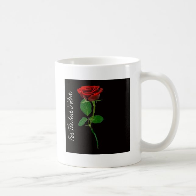 Caneca De Café Rosa vermelha solteiro - àquela que eu amo (Direita)