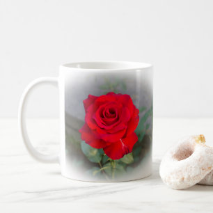 Caneca De Café Rosa vermelha vermelha