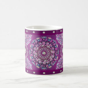 Caneca De Café Rosace vermelho cardinal