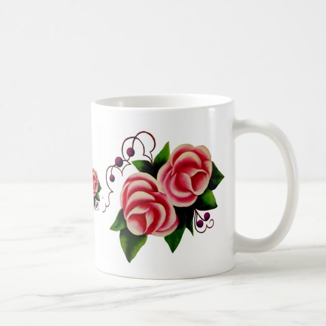 Caneca De Café Rosas (Direita)