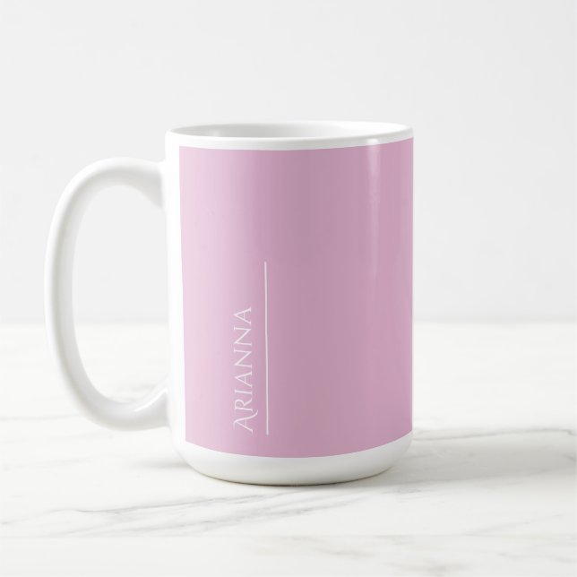 Caneca De Café Rosas claro personalizadas (Esquerda)