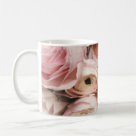 Caneca De Café Rosas cor-de-rosa