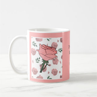 Caneca De Café Rosas Cor-de-Rosa - Delicadas e Lindas