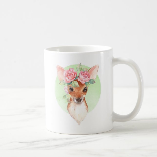 Caneca De Café Rosas coradas e rosa (Direita)