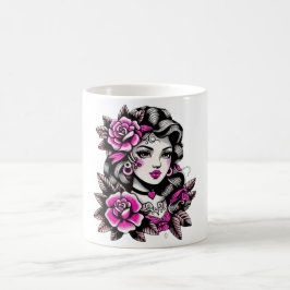 Caneca de Café Rosas das Mulheres
