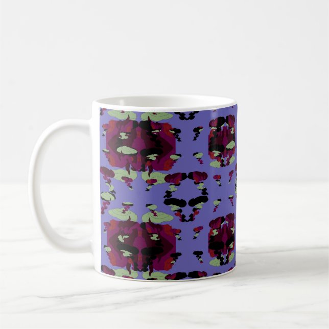 Caneca De Café Rosas de Chama Celestial Contidas (Esquerda)