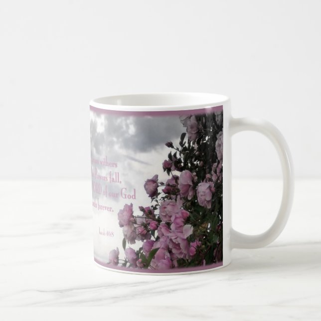 Caneca De Café Rosas desvanecidos (Direita)