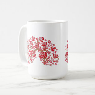 Caneca De Café Rosas e esperança