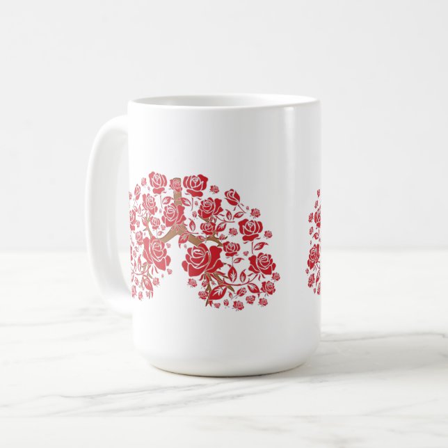 Caneca De Café Rosas e esperança (Frente Esquerda)
