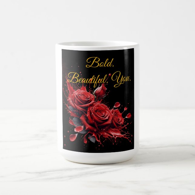 Caneca De Café Rosas em Bloom - Aniversário Elegante (Centro)