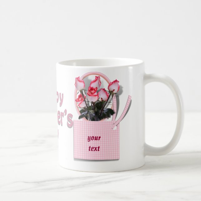Caneca De Café Rosas para alguém especial no Dia de as mães (Direita)
