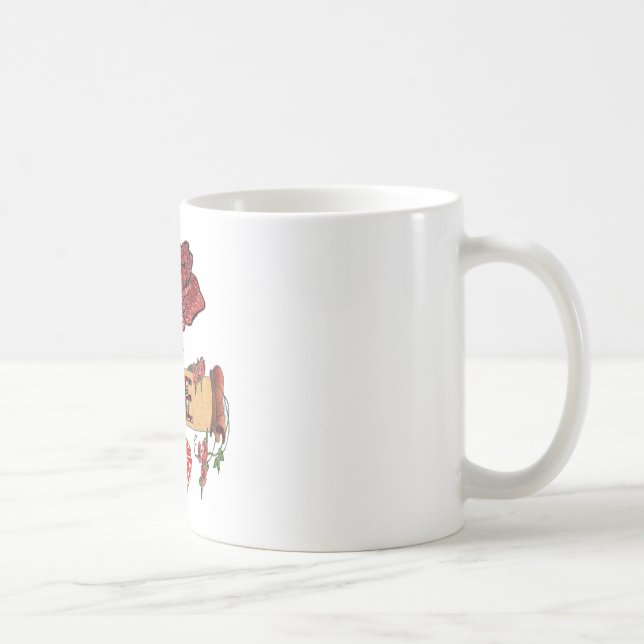 Caneca De Café Rosas Rockabilly RAB, Amor & Batom (Direita)