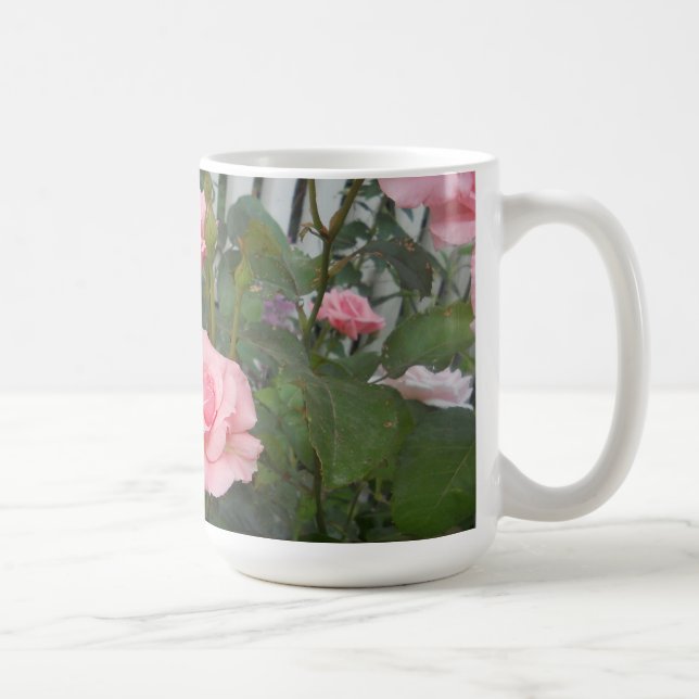 Caneca De Café Rosas Rosa (Direita)