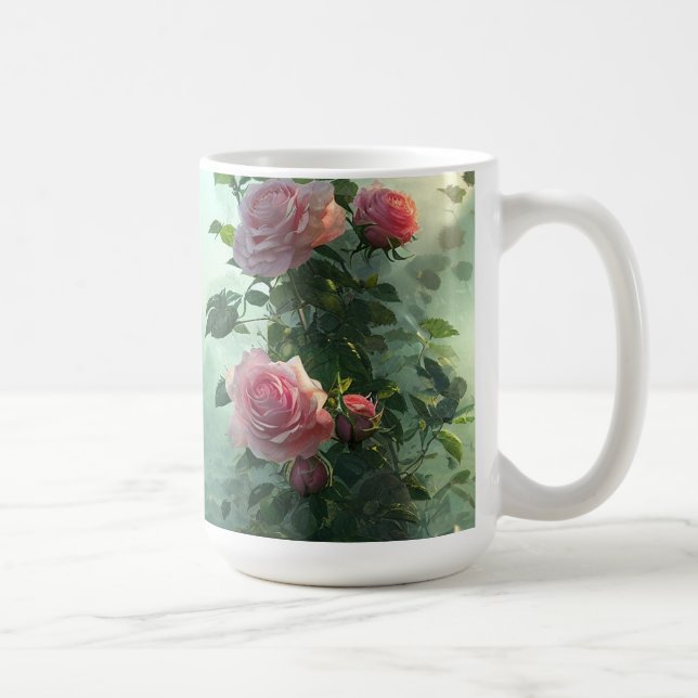 Caneca De Café Rosas rosa - Caneca, Taça (Direita)