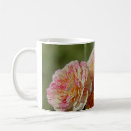Caneca De Café Rosas Rosa de Várias Cores e Amarelas