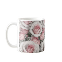 Rosas rosa e brancas