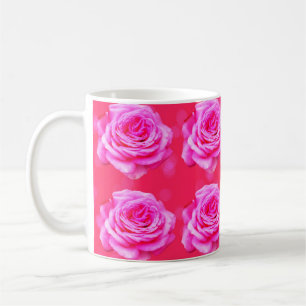 Caneca De Café Rosas Rosa Em Bolsa Rosa Esparta,