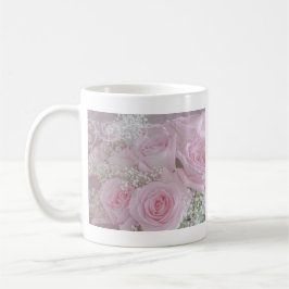 Caneca De Café Rosas rosadas suaves e respiração do bebê