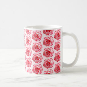 Caneca De Café Rosas! Rosas! Rosas! - Rosa Delicado