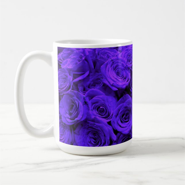 Caneca De Café Rosas roxas Veri peri peri (Esquerda)