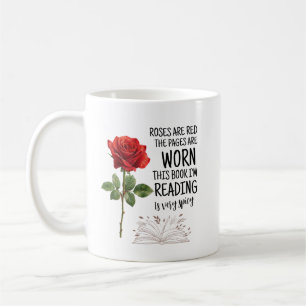 Caneca De Café Rosas São Vermelhas Este Livro É Muito Picante Ama