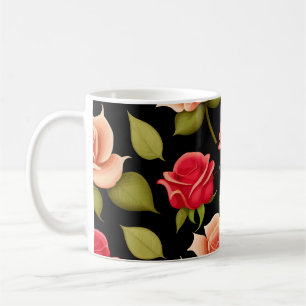 Caneca De Café Rosas vermelhas