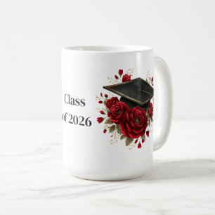 Caneca de Café Rosas Vermelhas Graduado