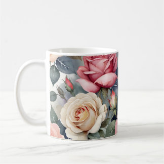 Caneca De Café Rosas vintage