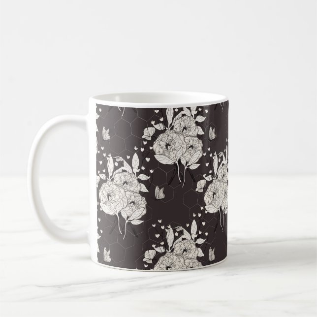 Caneca De Café Rose Bouquet (Esquerda)