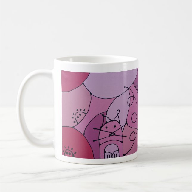 Caneca De Café Rose cat (Esquerda)