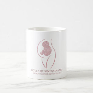 Caneca De Café Rose Gold Doula Nascimento