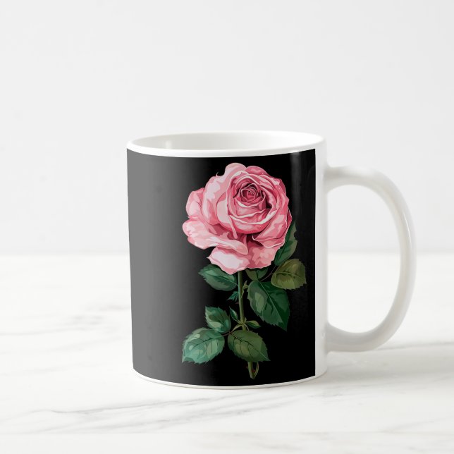 Caneca De Café Rose Graphic Premium Tri-blend  (Direita)