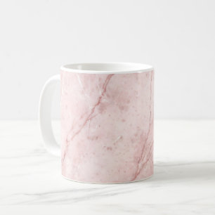 Caneca De Café Rose Marble Orgânico Blush Rosa Empolvilhado